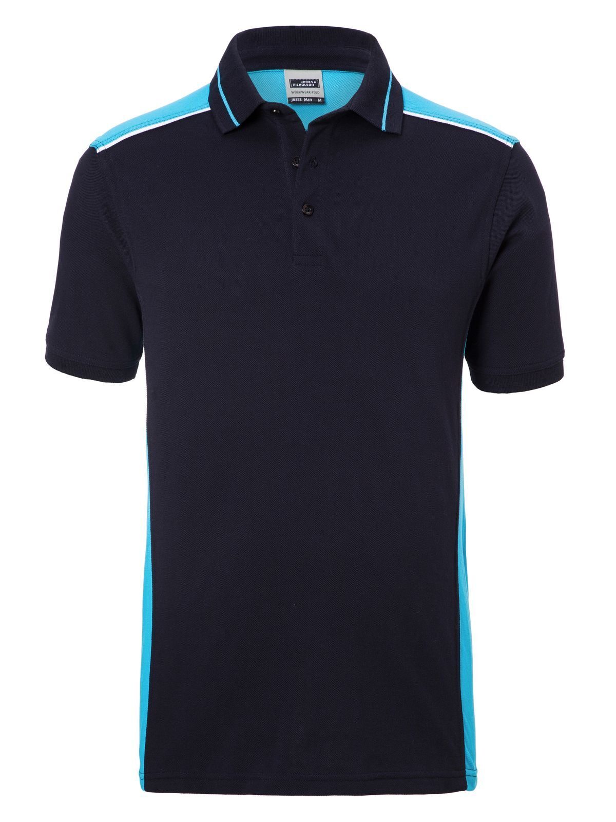 Men´s Workwear Polo - COLOR - - NYTU - Navy-Turquoise