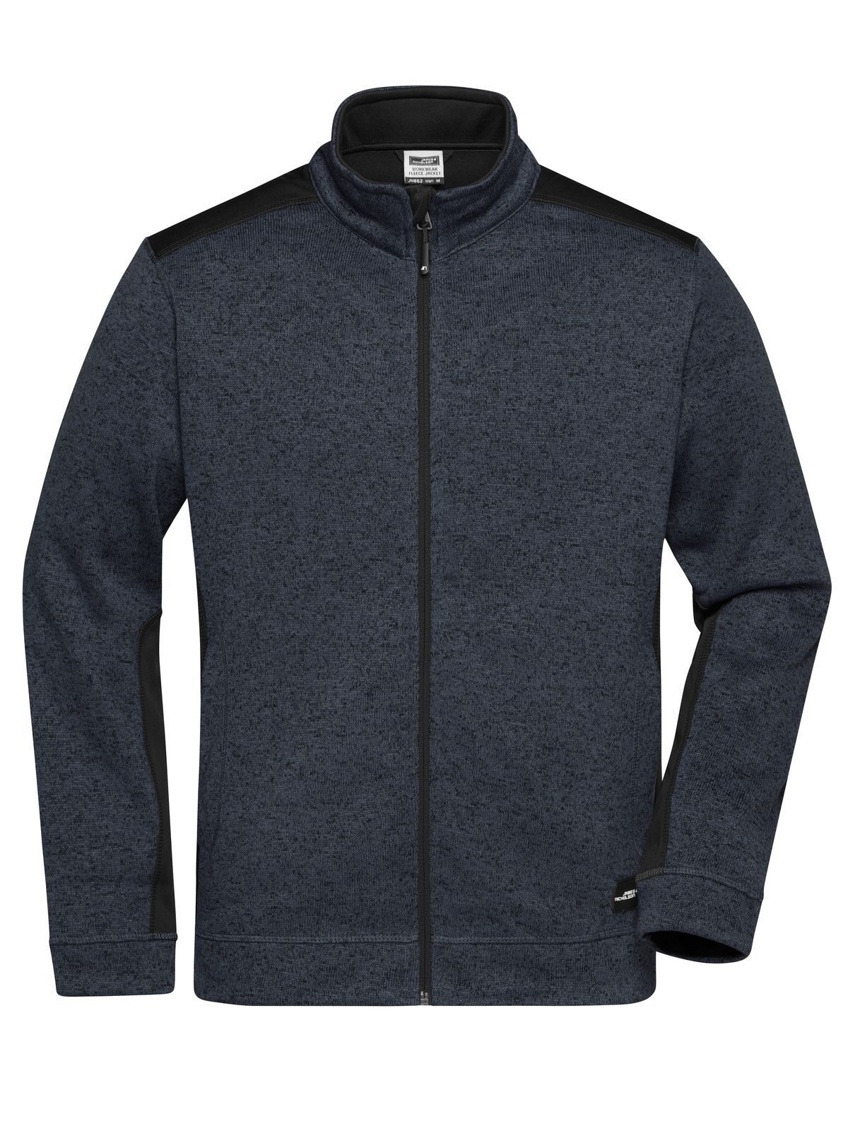 Veste polaire de travail tricotée pour homme - CBMBL - Mélange De Carbone-Noir