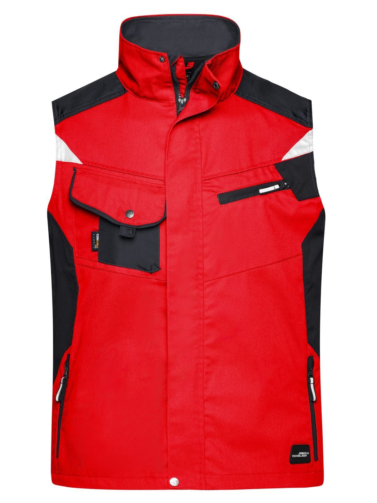 Workwear Vest - STRONG - - RDBL - Red-Black