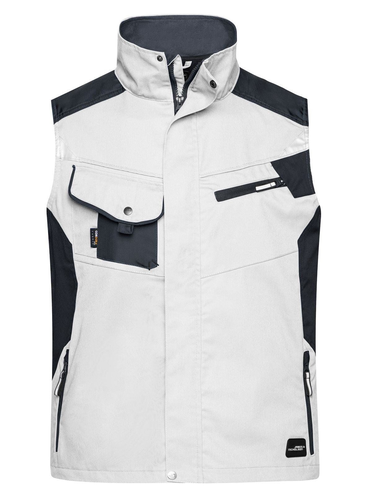 Workwear Vest - STRONG - - WHCB - White-Carbon