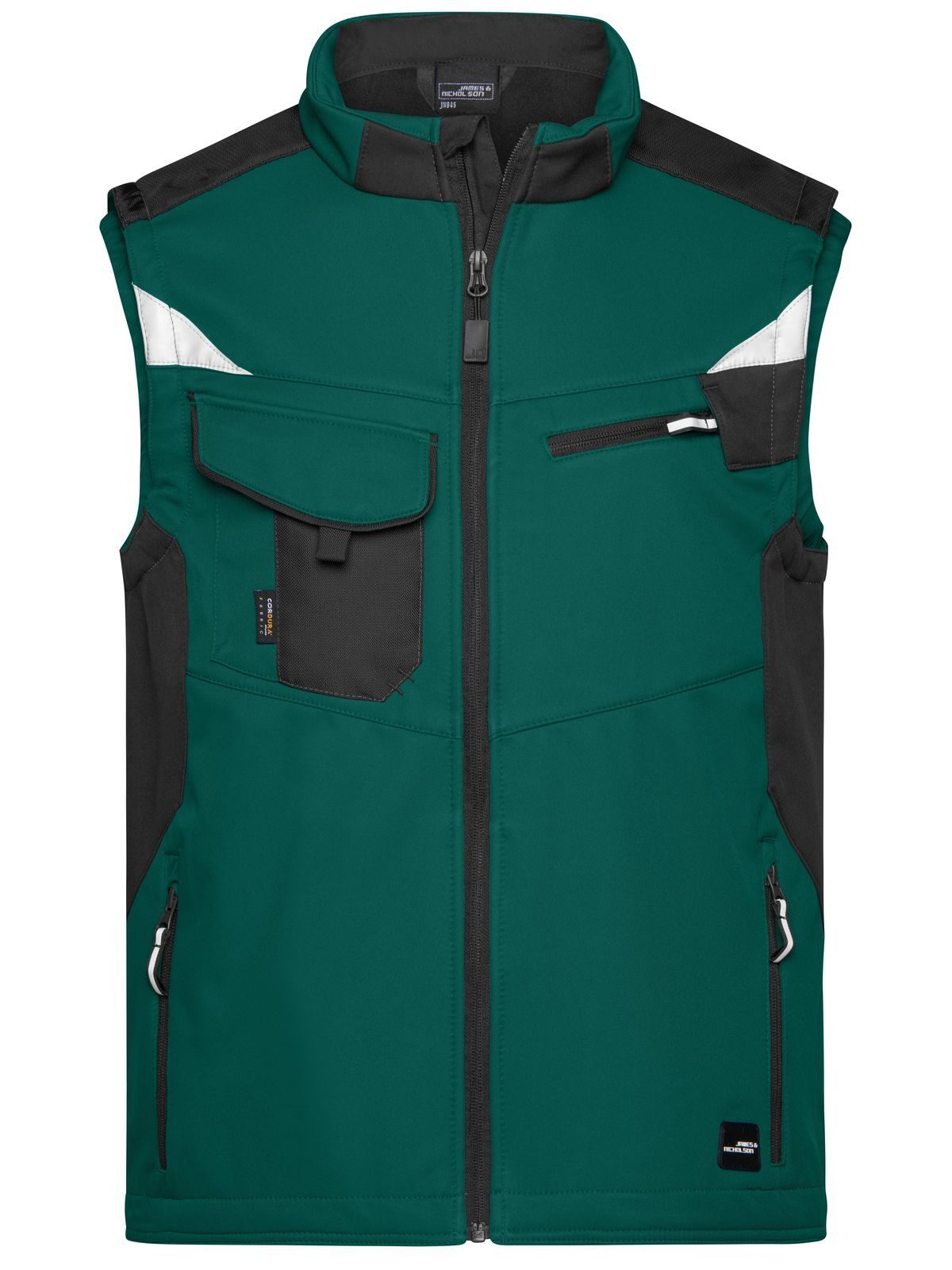 Gilet softshell de travail - DGRBL - Vert Foncé-Noir