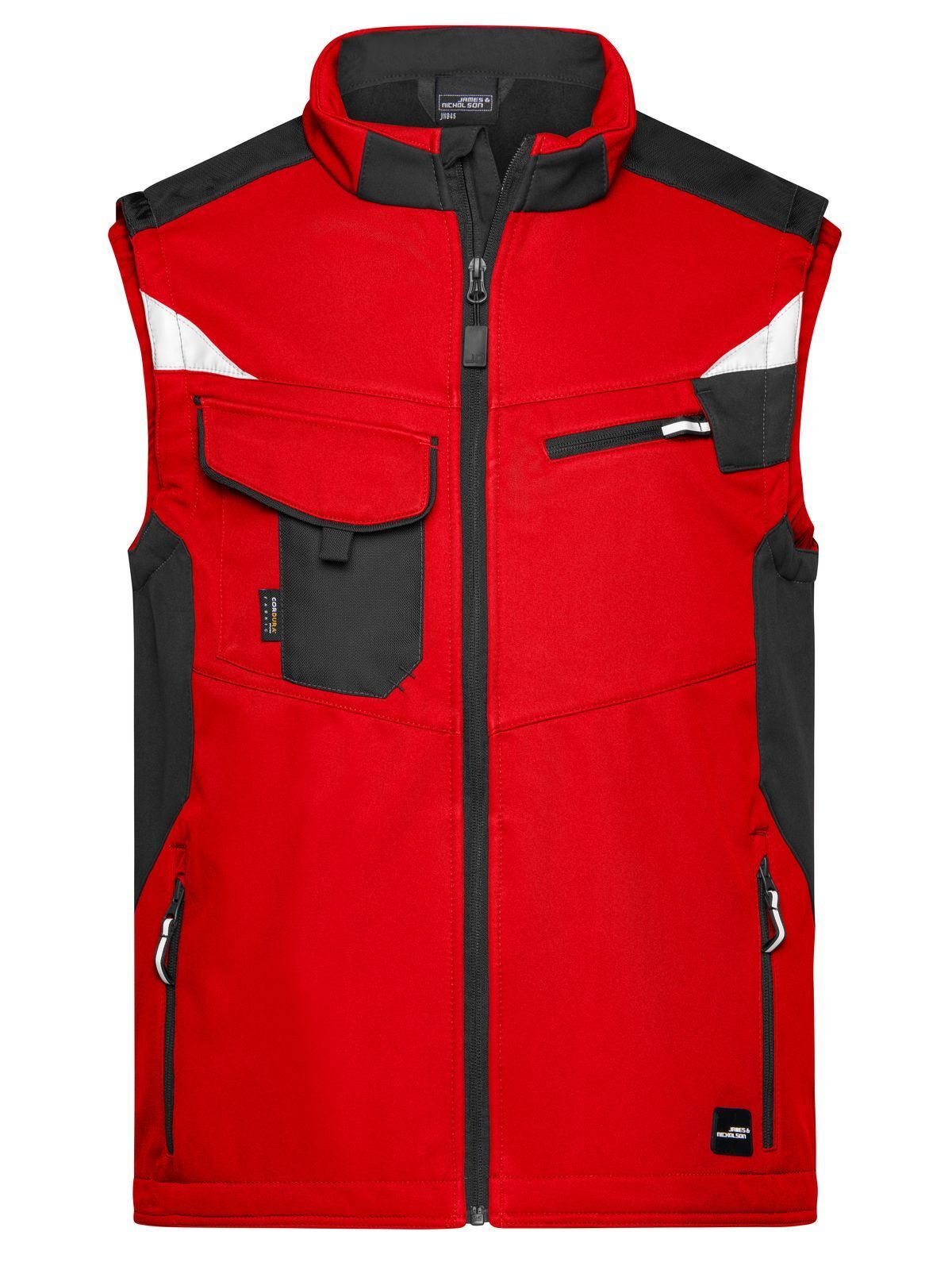 Gilet softshell de travail - RDBL - Rouge-Noir