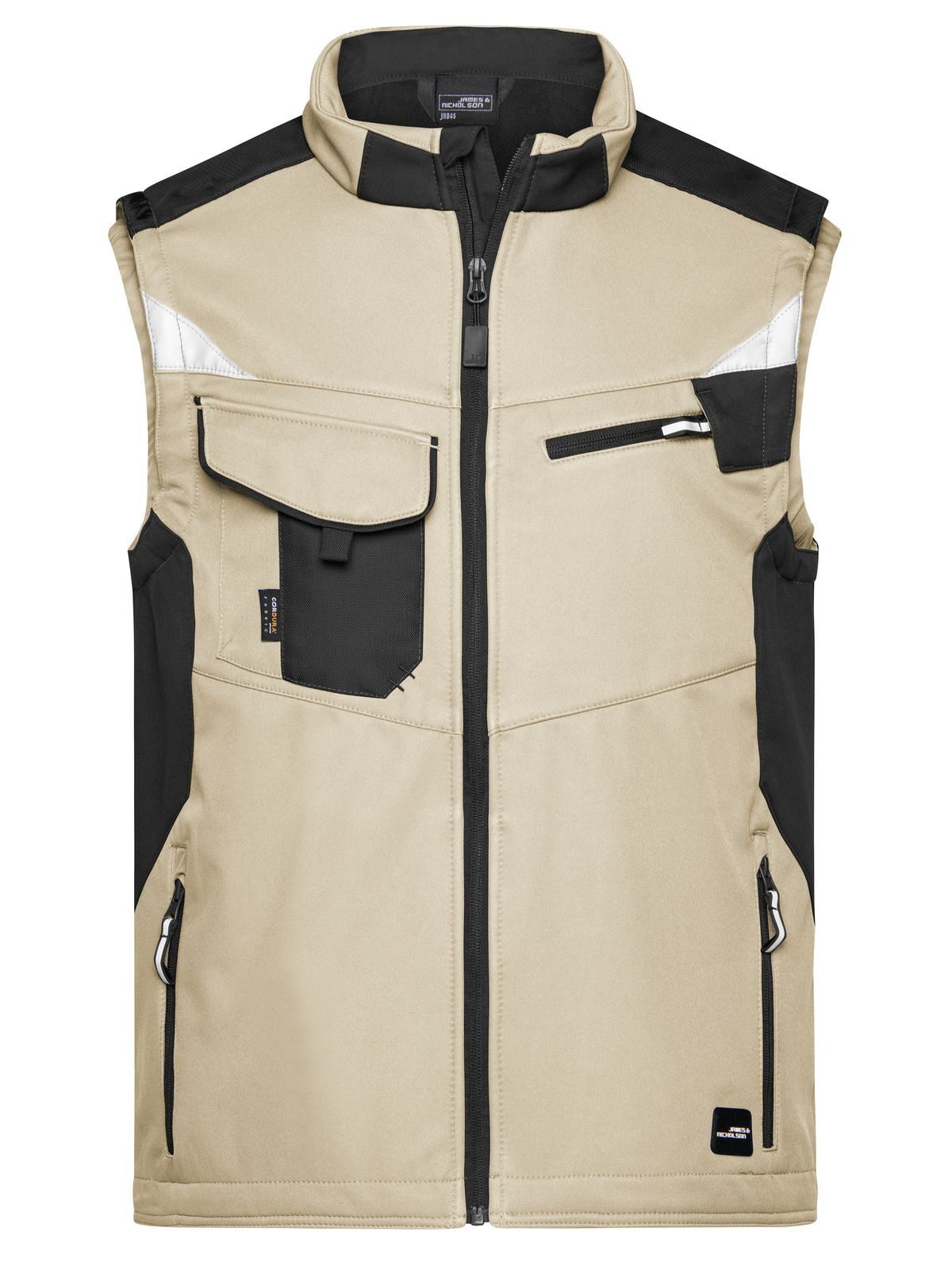 Gilet softshell de travail - STBL - Noir Pierre