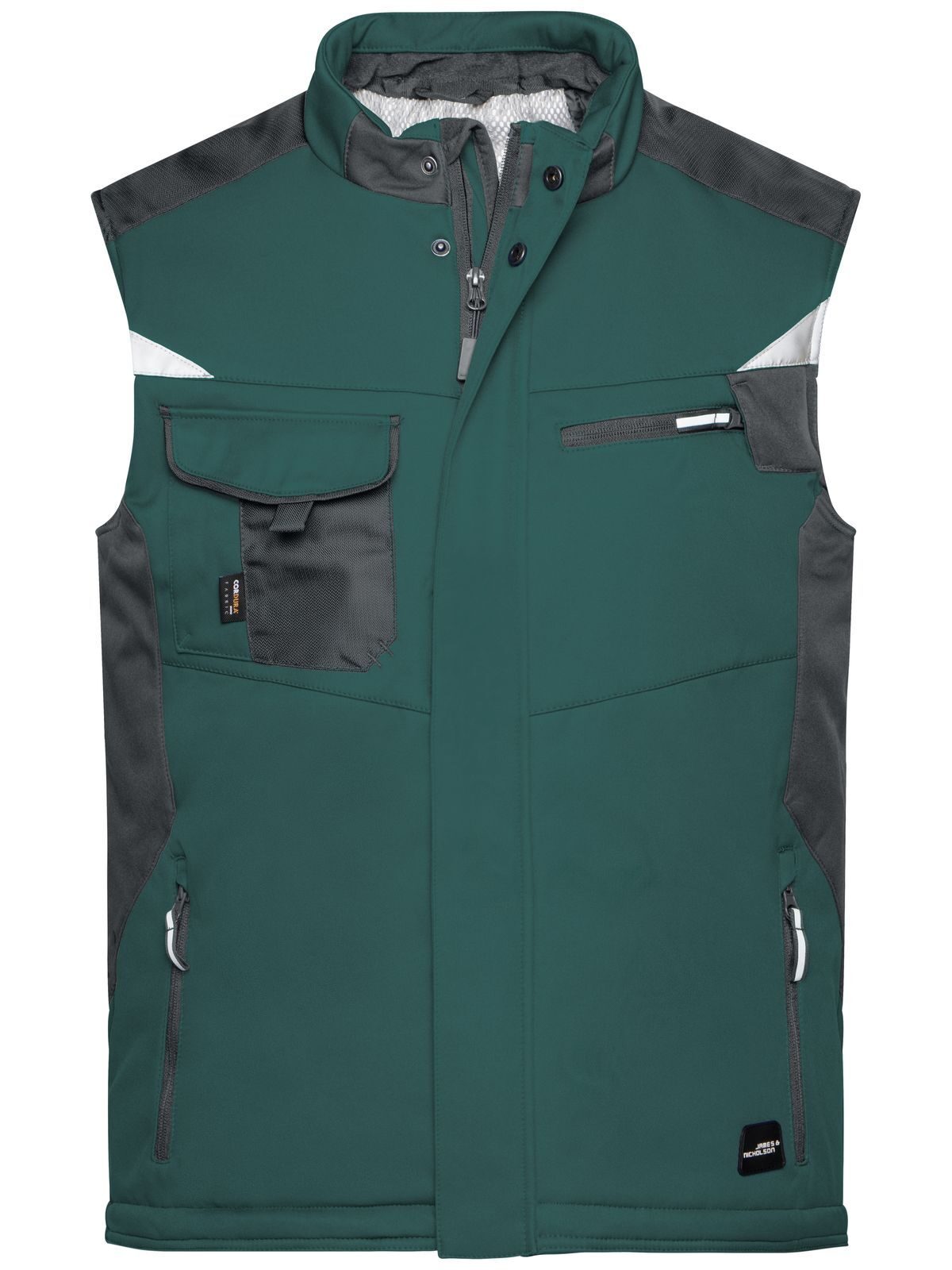 Gilet softshell Craftsman - DGRBL - Vert Foncé-Noir