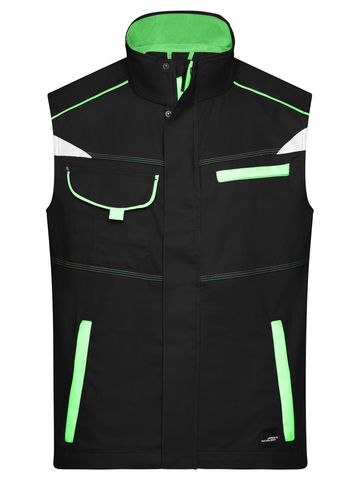 Arbeitsweste – Stufe 2 - BLLIM - Schwarz-Limetten-Grün