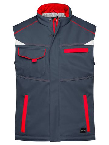 Gilet de travail rembourré softshell - Niveau 2 - CBRD - Carbone Rouge