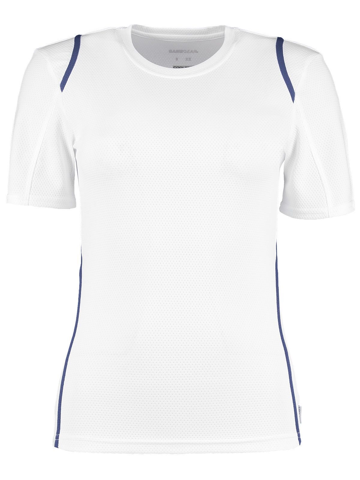 Cooltex Damen-T-Shirt - Weiß/marineblau
