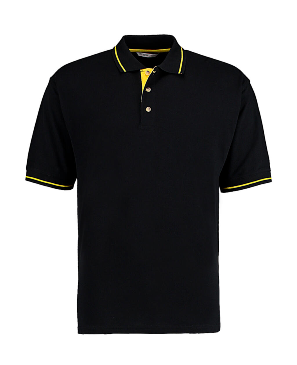 Klassisches St. Mellion Polo-Shirt - 147 - Schwarz/Gelb
