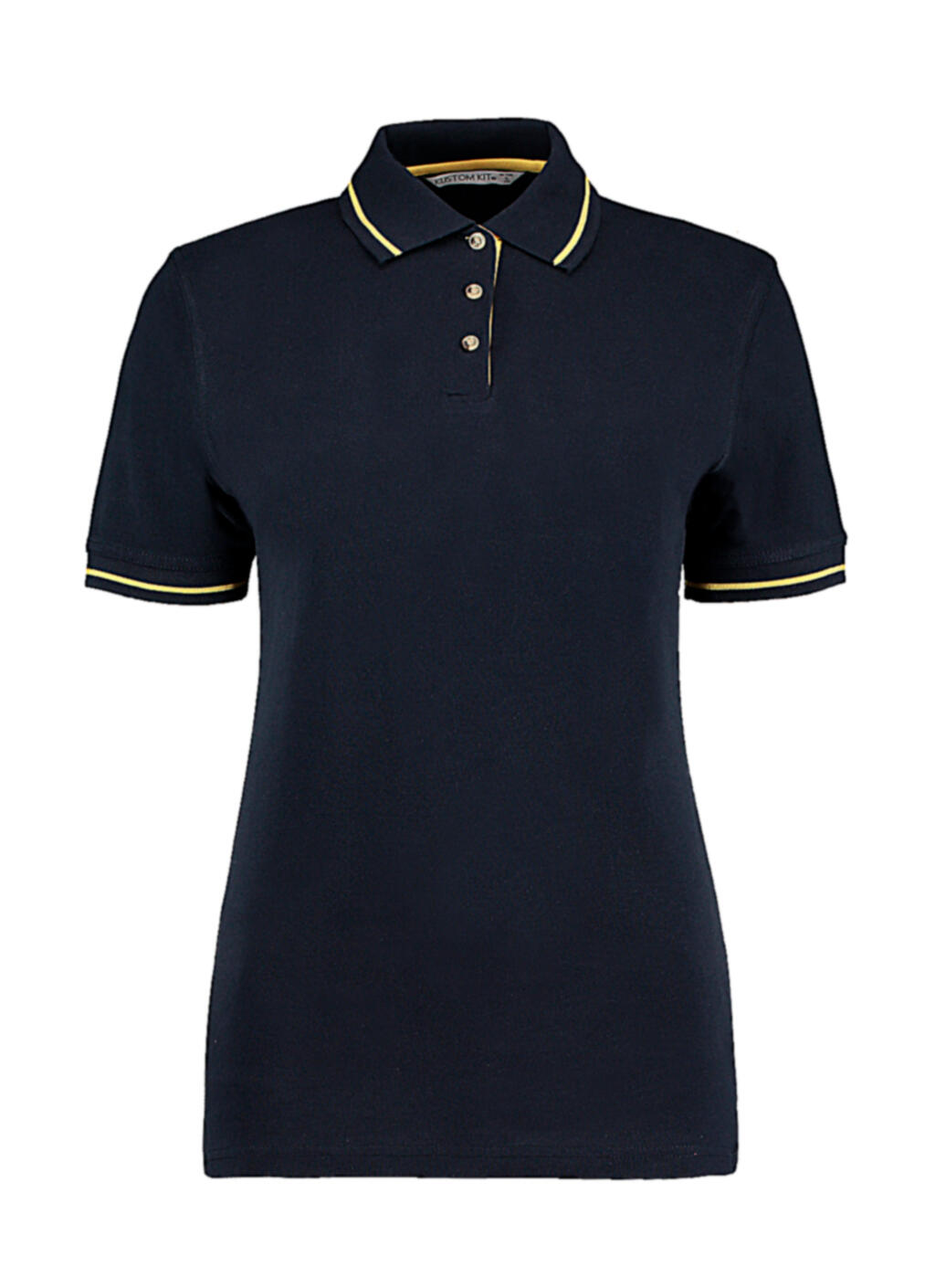 St. Mellion Polohemd für Damen in klassischer Passform - 246 - Marineblau/Sonnengelb