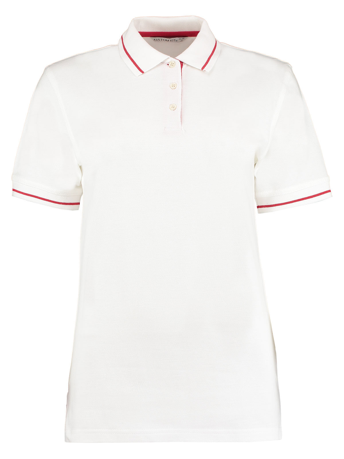 St. Mellion Polohemd für Damen in klassischer Passform - 057 - Rot/weiß
