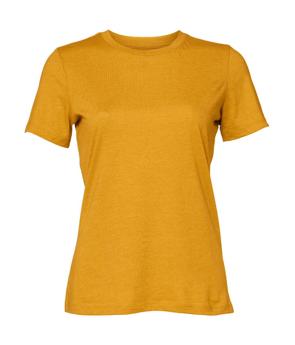 Damen-T-Shirt aus CVC Relaxed Jersey - 00331 - Heide-Senf