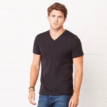 T-shirt unisexe en jersey à col en V