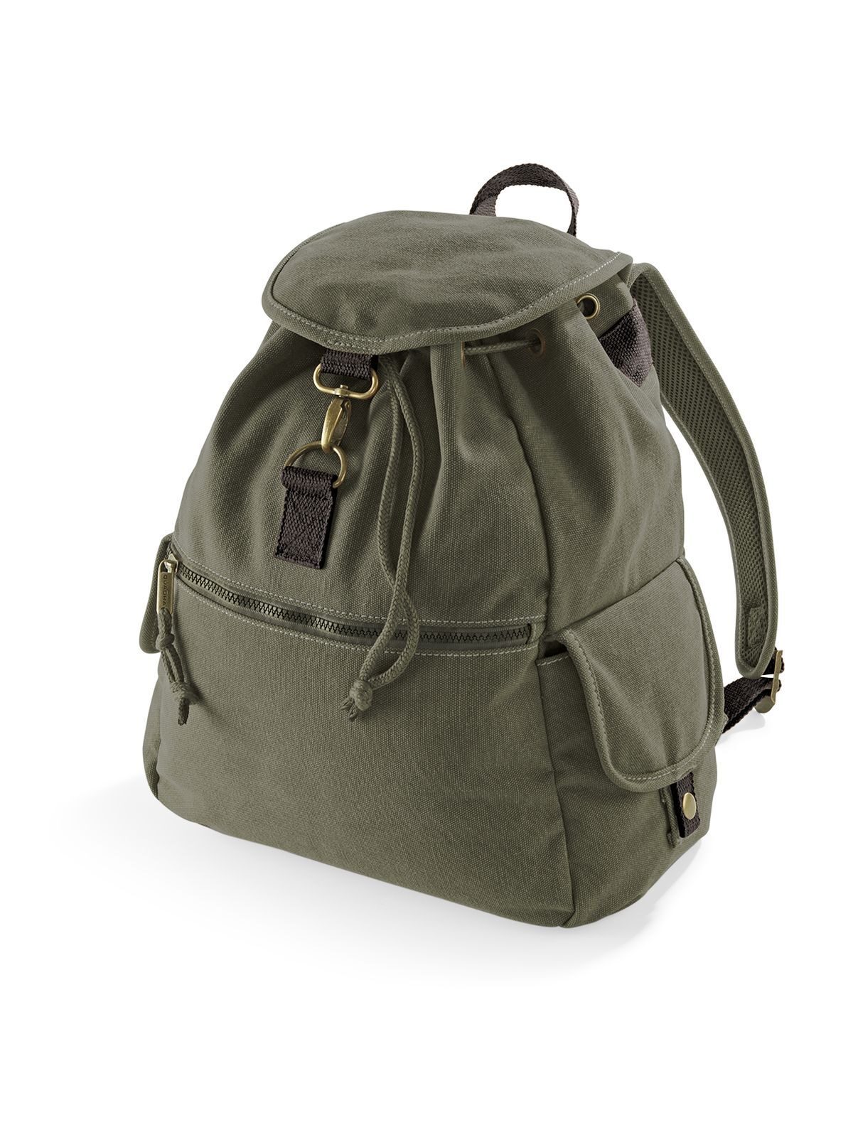 Vintage Canvas Backpack - VMI - Vintage Military Green