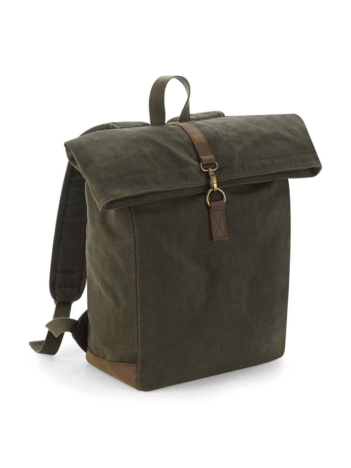Heritage Rucksack aus gewachstem Canvas - OLI - Olivgrün