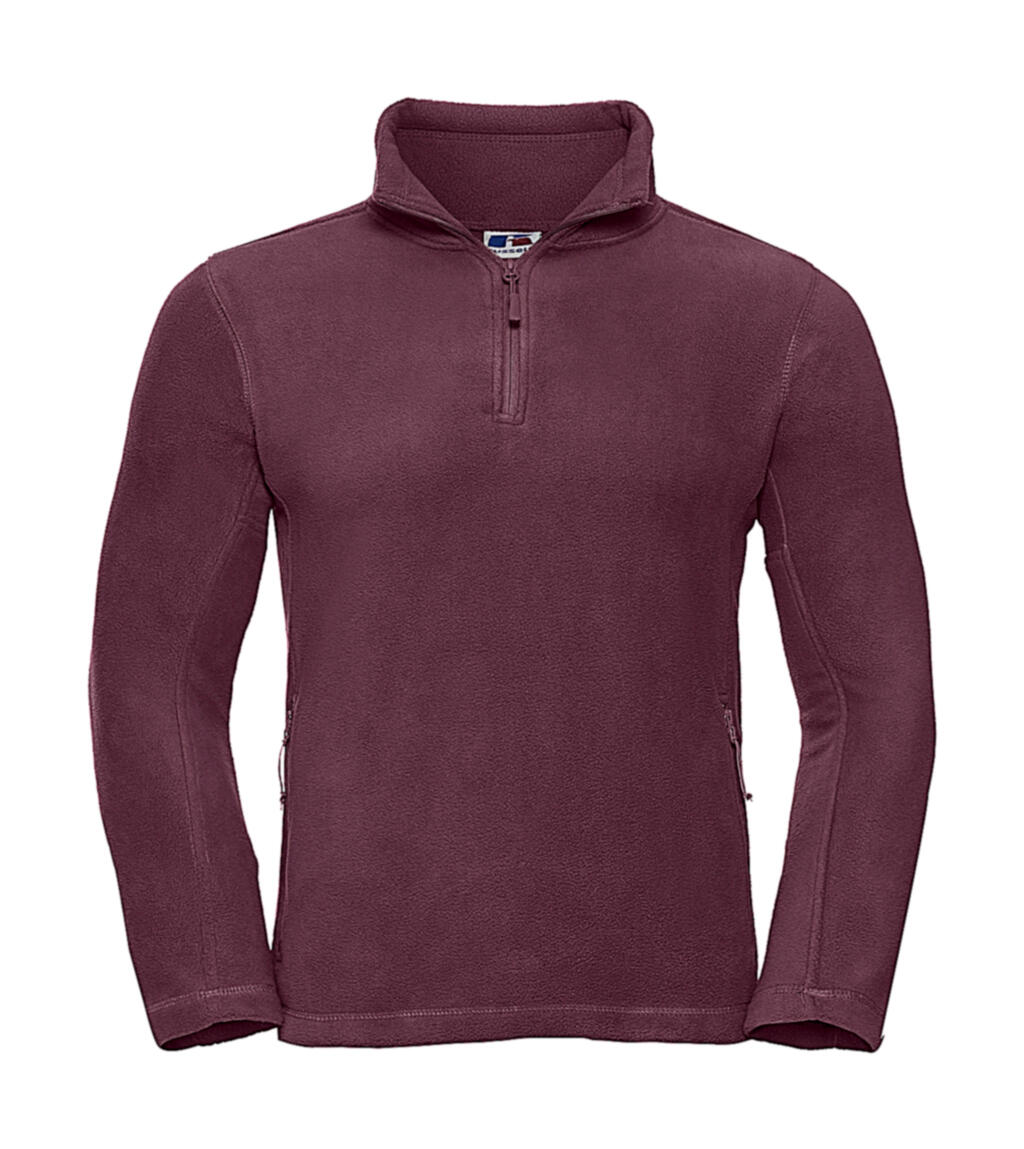 Quarter Zip Outdoor Fleece - BUR - Burgundy