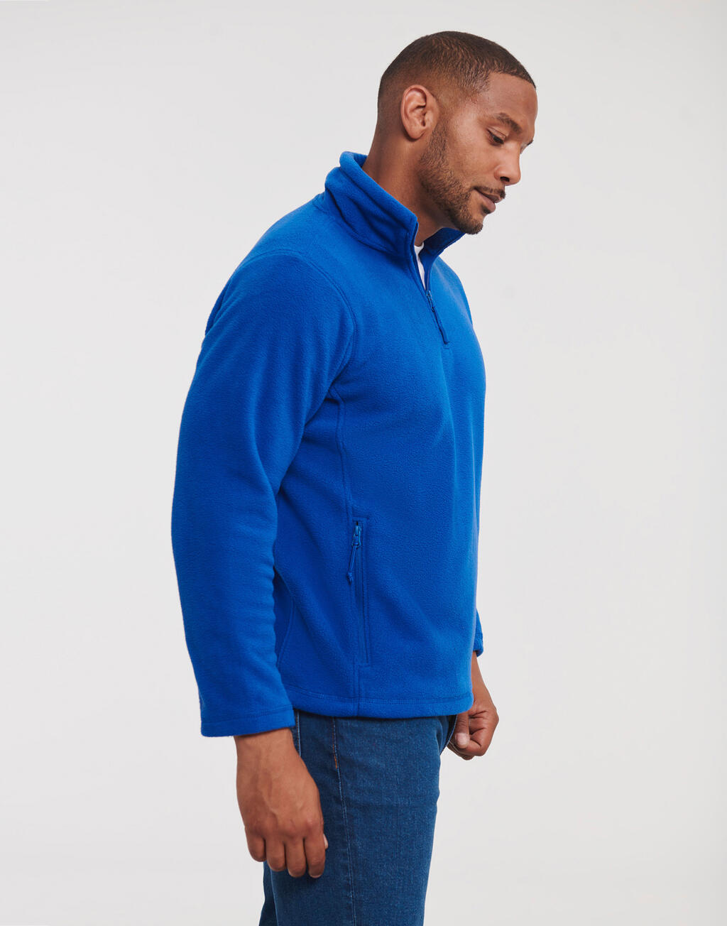 Fleecejacke mit Viertelreißverschluss für Outdoor-Aktivitäten