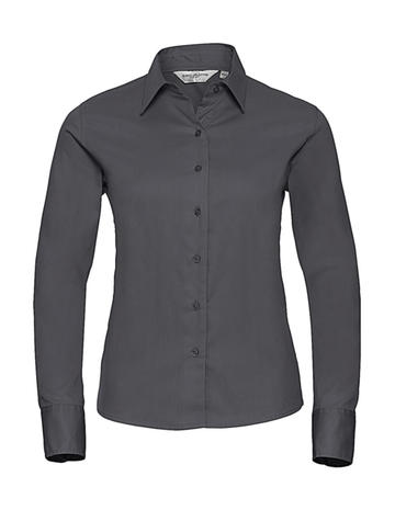 Camicia donna Twill Classic maniche lunghe - XW - Zinc