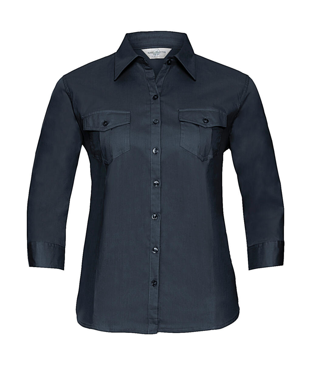 Chemise à manches 3/4 pour femme avec poignets - FN - Marine française