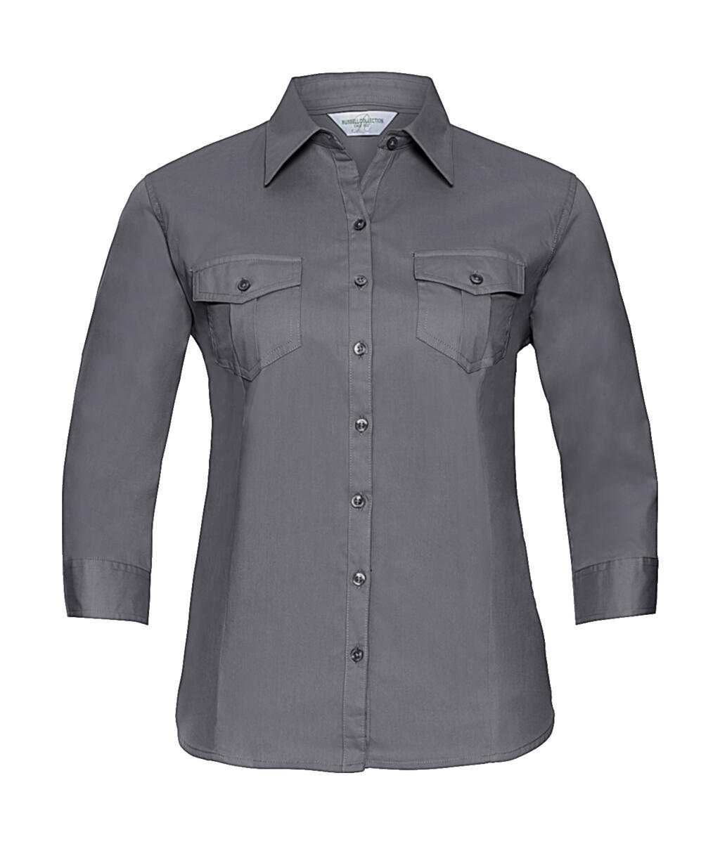 Chemise à manches 3/4 pour femme avec poignets - XW - Zinc