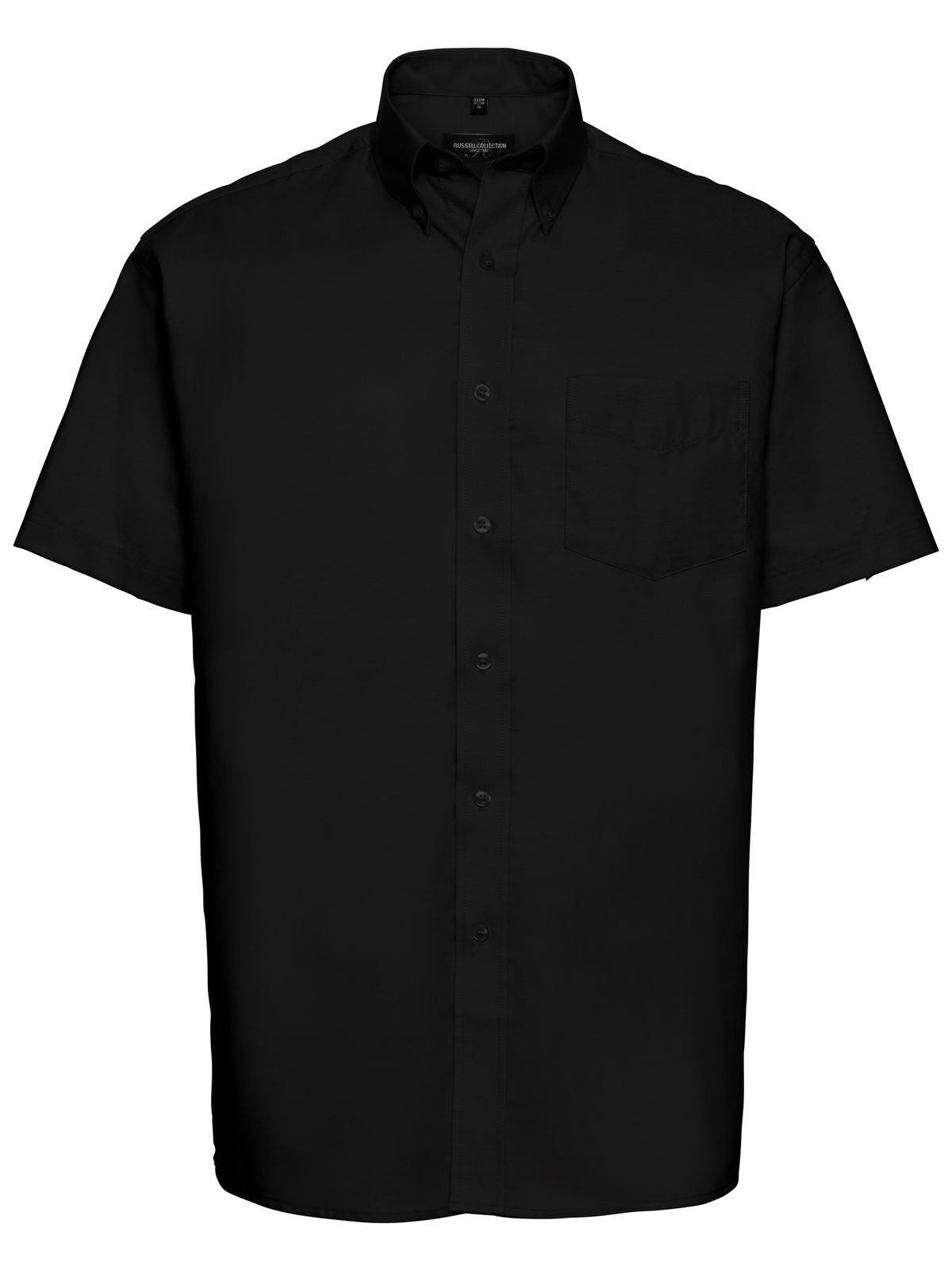 Chemise Oxford à manches courtes pour homme - 36 - Noir