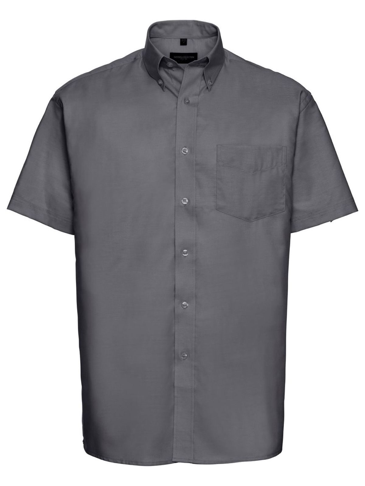 Chemise Oxford à manches courtes pour homme - SI - Argent