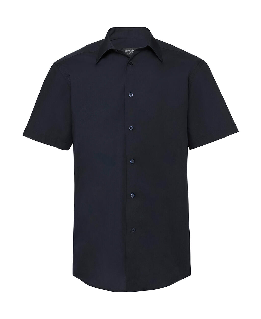 Chemise en popeline à manches courtes pour homme - 201 - Marine française