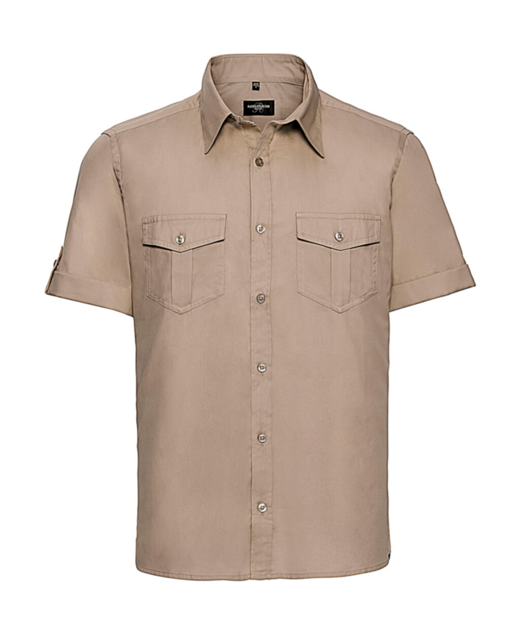 Camicia uomo maniche corte con risvolto - 3M - Khaki