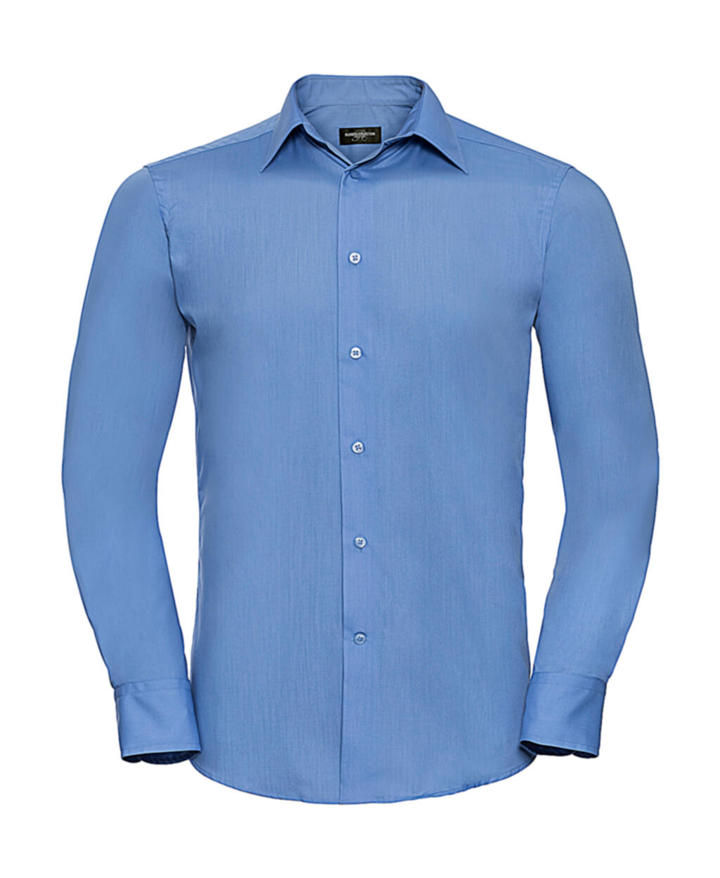 Chemise en popeline à manches longues pour homme - 233 - Bleu d'entreprise