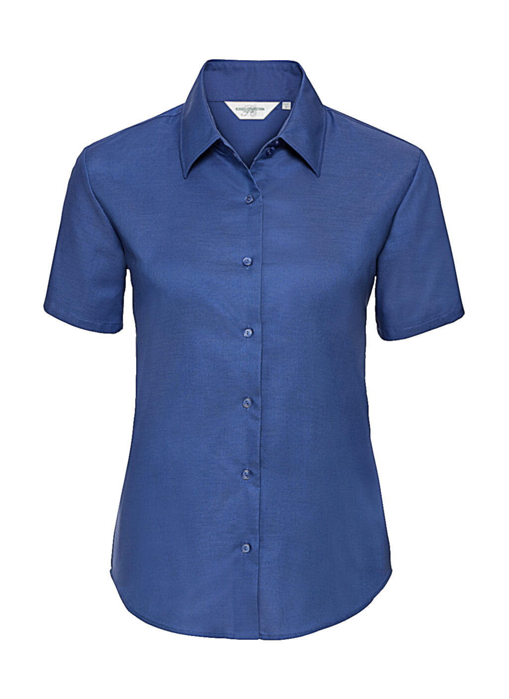 Chemise Oxford à manches courtes pour femme - ZT - Bleu aztèque