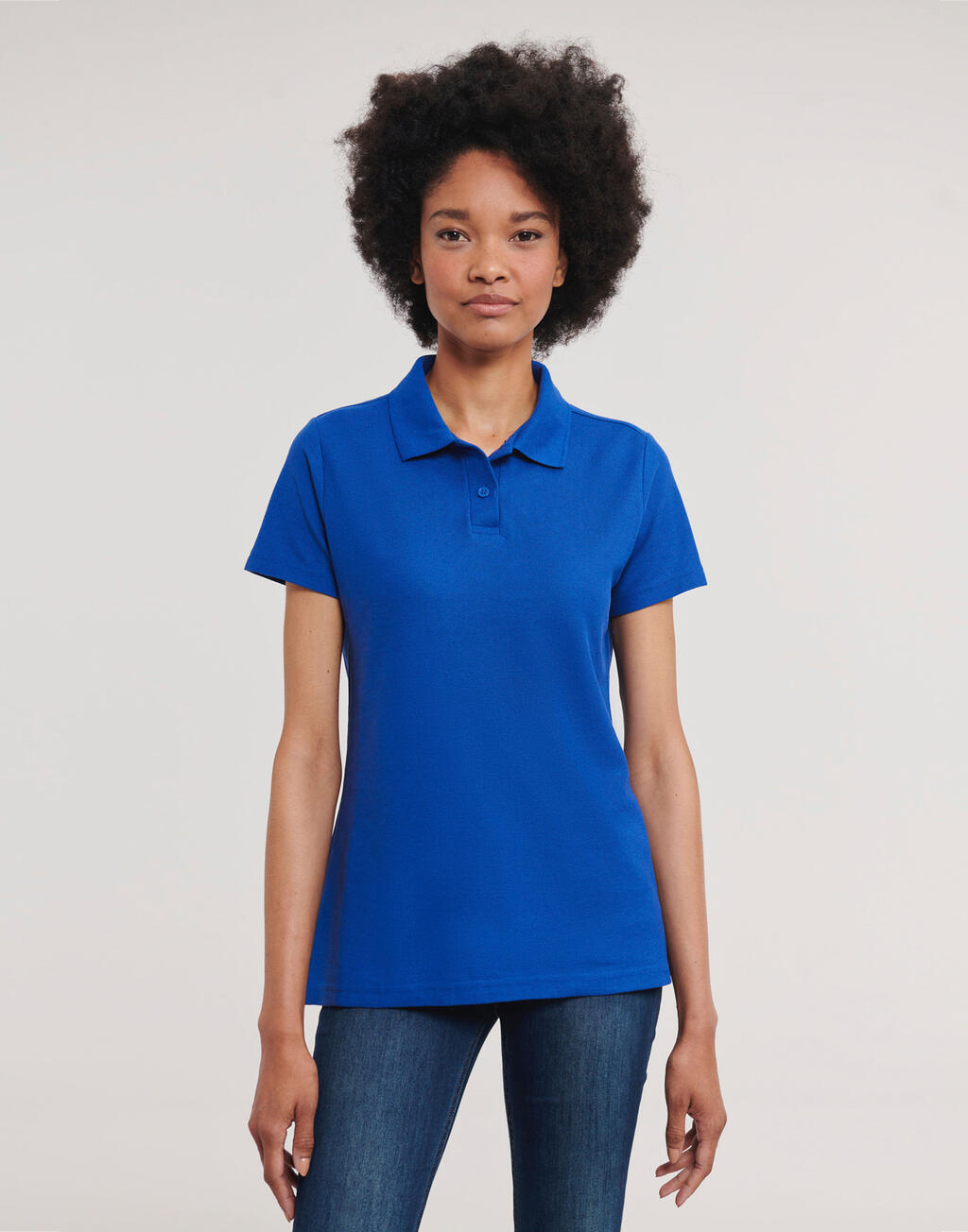 polo en tissu mélangé - 407 - Rouge vif