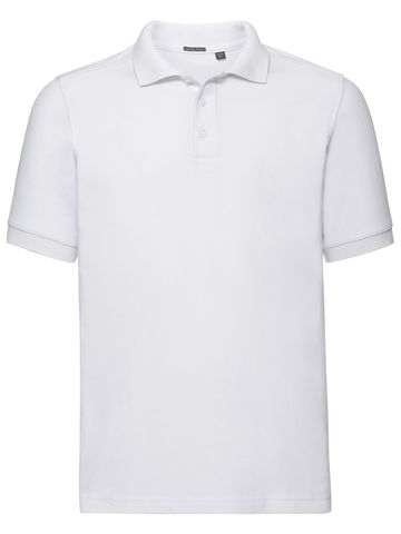Polo stretch ajusté pour homme - 30 - Blanc