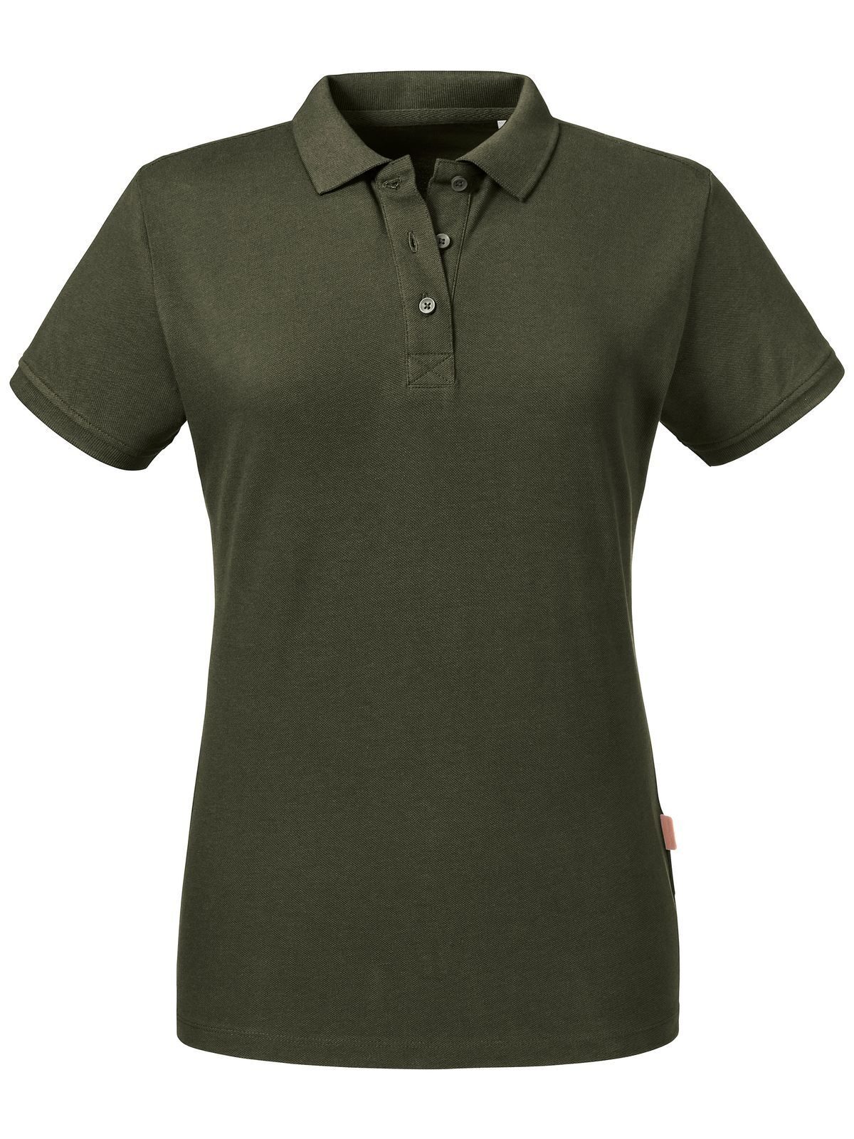 Polo femme 100% bio - DO - Olive foncé