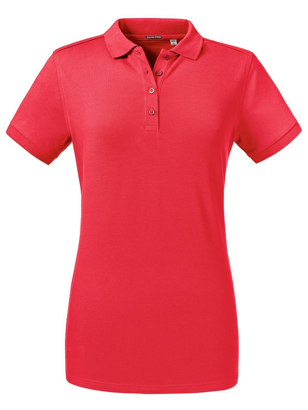 Tailliertes Stretch-Polo für Damen - CR - Klassisches Rot