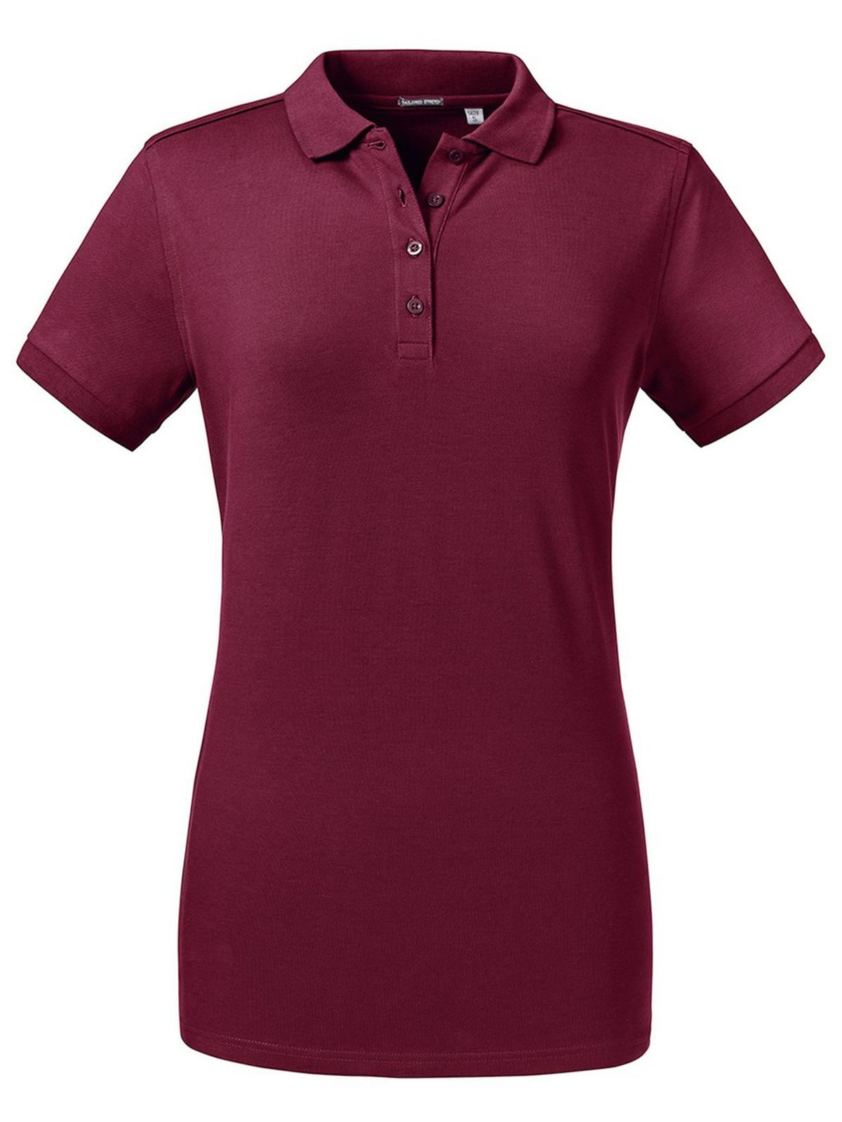 Tailliertes Stretch-Polo für Damen - BUR - Burgund