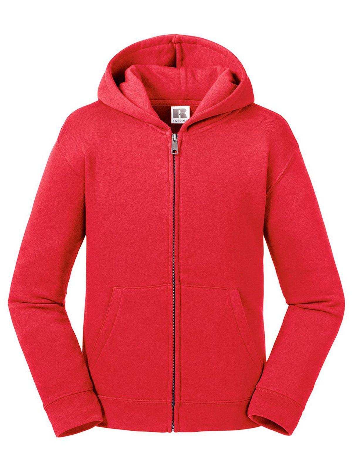 Kids Authentic Zipped Hood Jacket - CR - Classic Red
