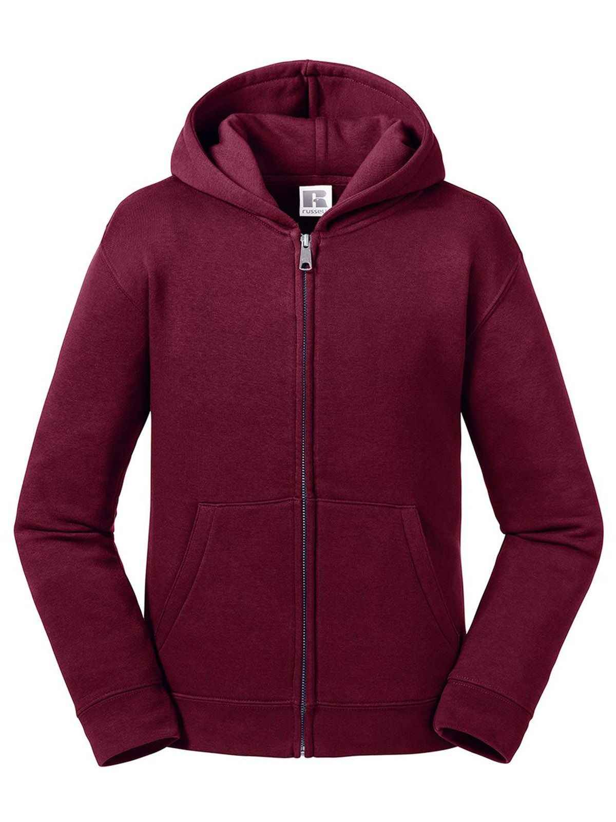 Kids Authentic Zipped Hood Jacket - BUR - Burgundy