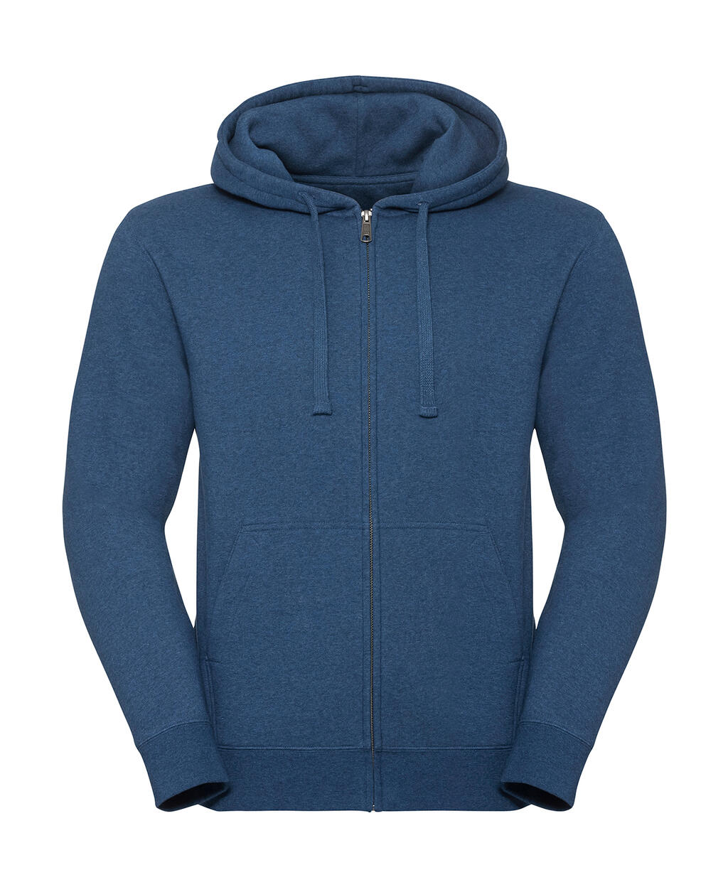 Sweat-shirt à capuche zippé Authentic Melange pour homme - OM - Mélange océanique
