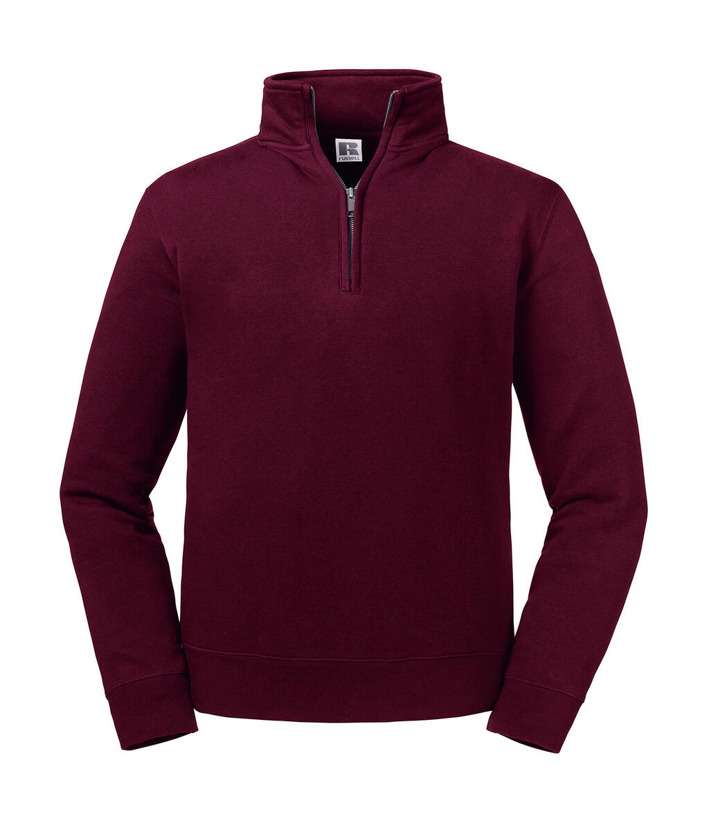 Authentic Quarter Zip Sweat - 448 - Burgundy