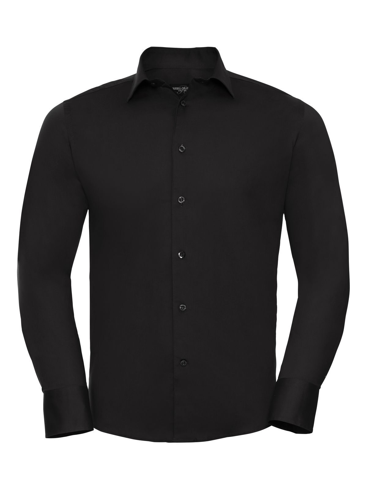Chemise stretch ajustée à manches longues - 36 - Noir
