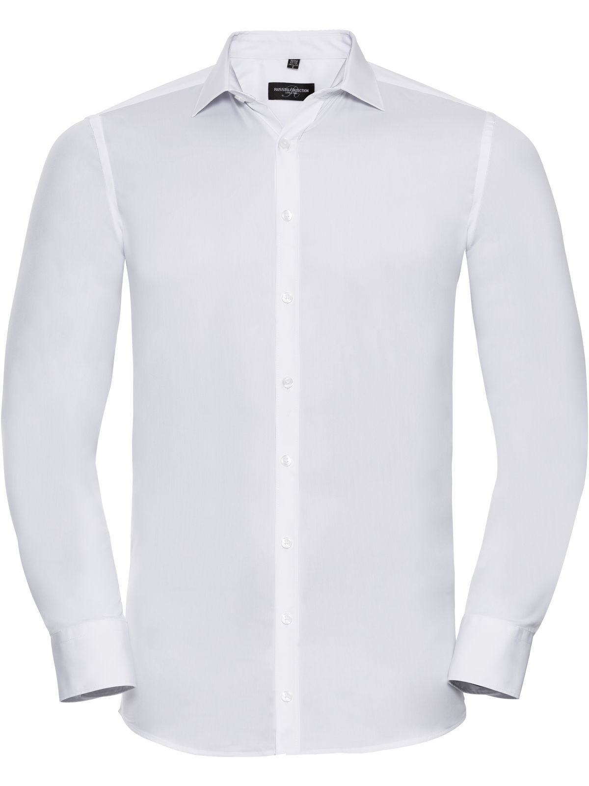 Men's Long Sleeve Fitted Ultimate Stretch Shirt - 30 - White