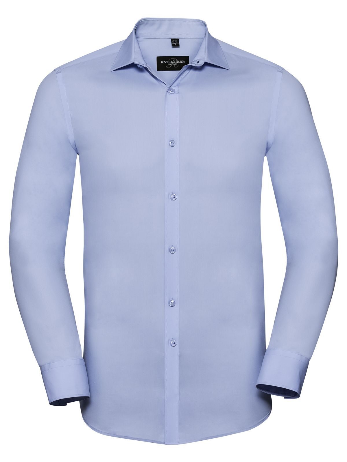 Men's Long Sleeve Fitted Ultimate Stretch Shirt - BZ - Bright Sky