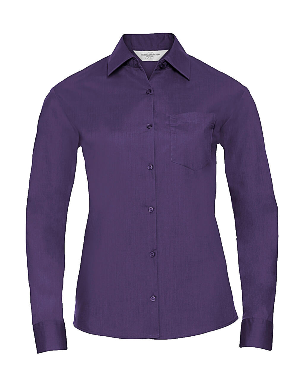 Ladies' Long Sleeve Classic Polycotton Poplin Shirt - PUR - Purple