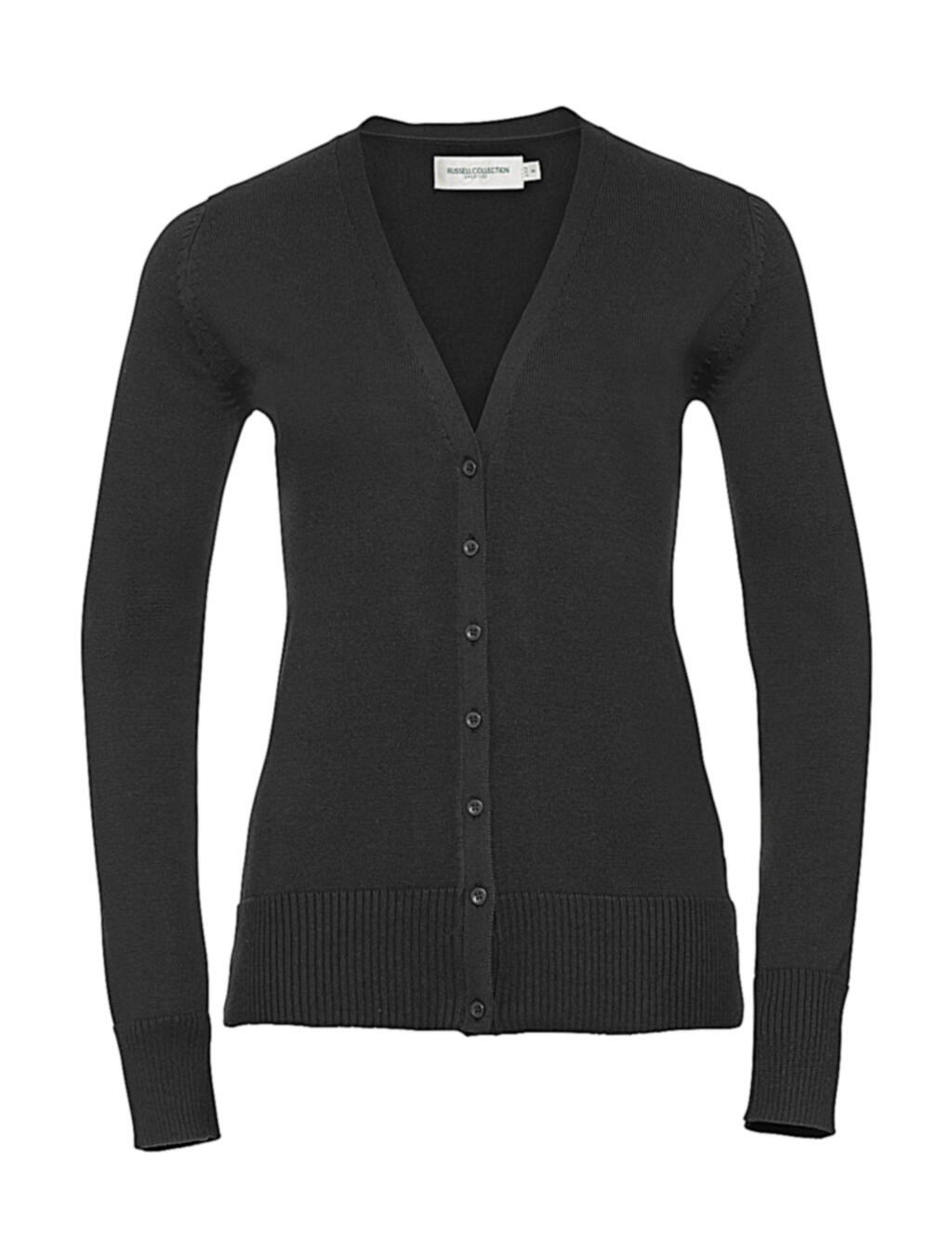 Gilet en maille à col V pour femme - CM - Marne charbonnière