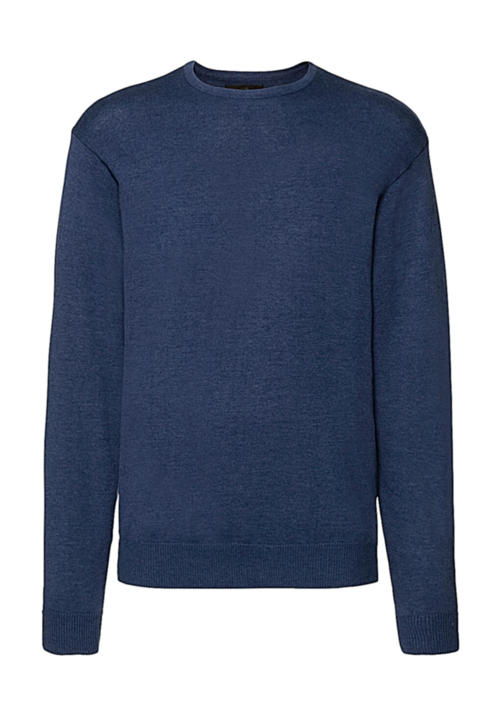 Pull en maille à col rond pour homme - D2 - Denim chiné