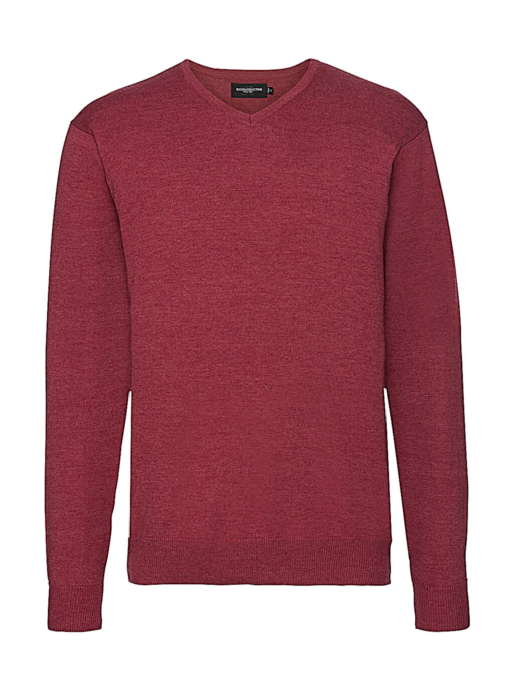 Pull en maille à col en V pour homme - MC - Marbré aux canneberges