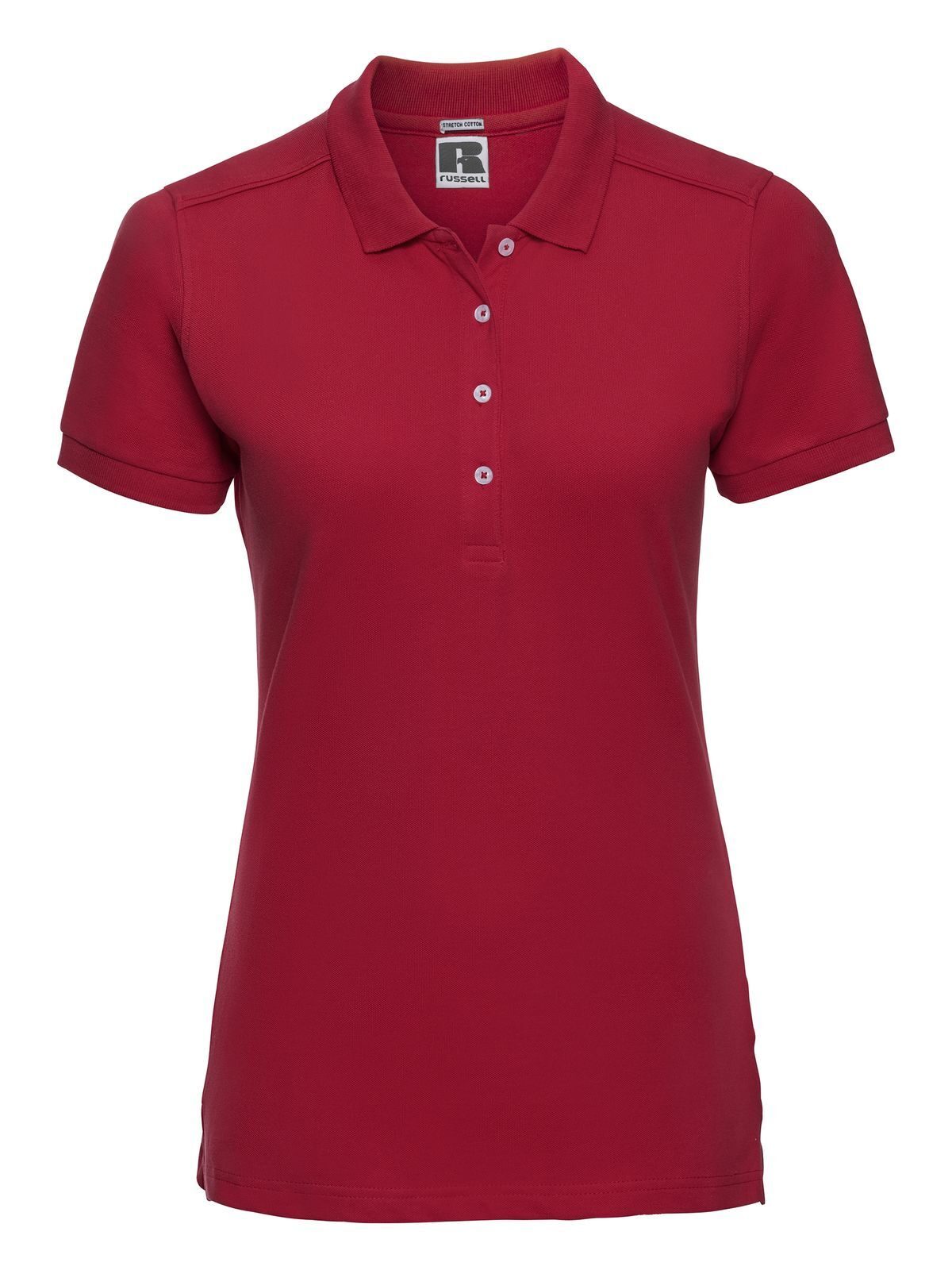 Damen-Stretch-Polohemd - CR - Klassisches Rot