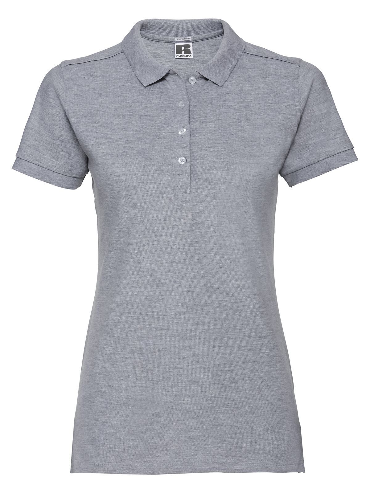 Damen-Stretch-Polohemd - LX - Helles Oxford