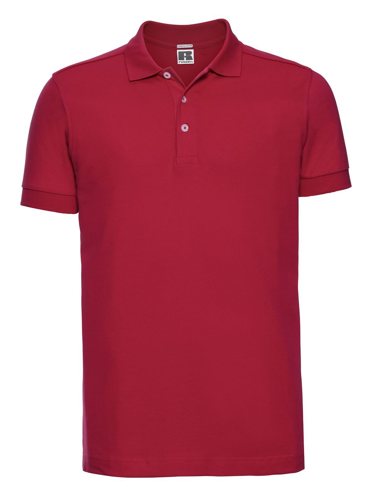Herren-Stretch-Polohemd - CR - Klassisches Rot
