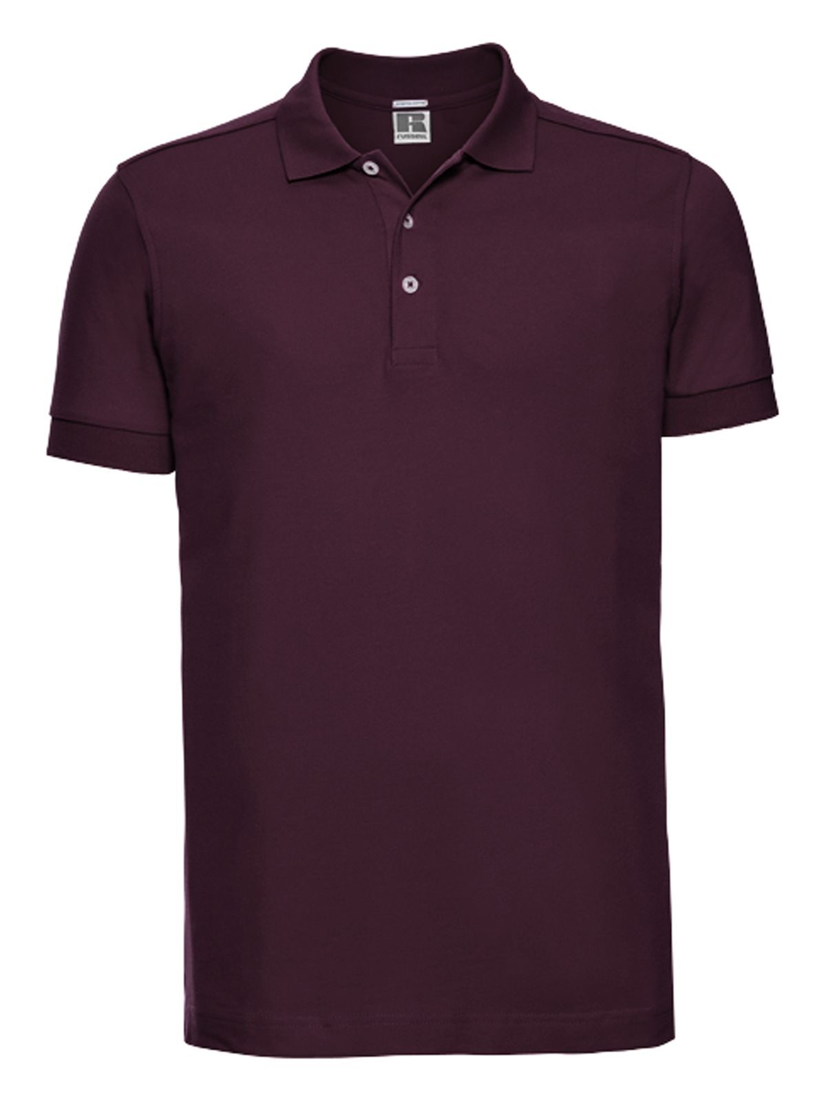 Herren-Stretch-Polohemd - BUR - Burgund