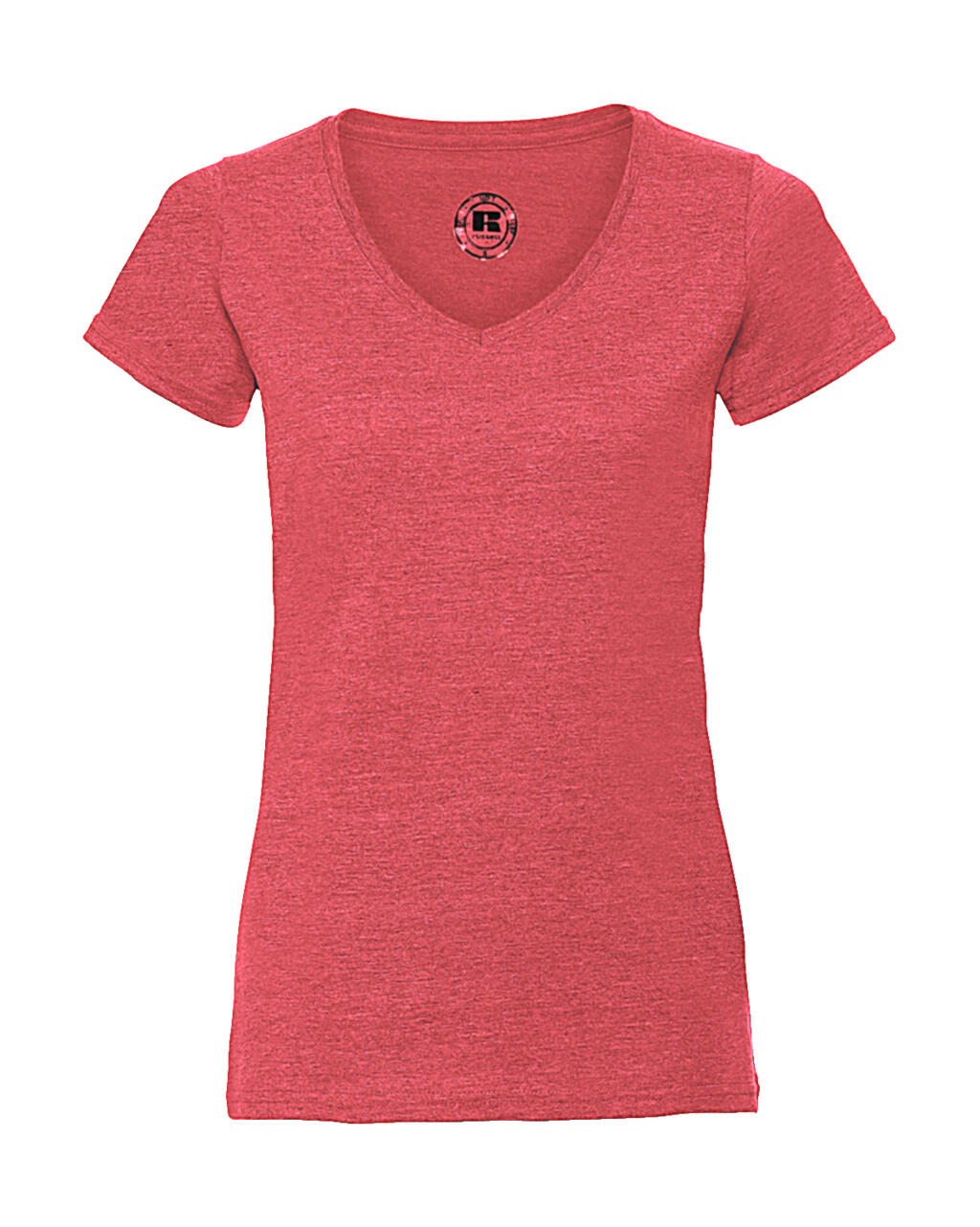 T-shirt donna HD scollo a V - RM - Red Marl